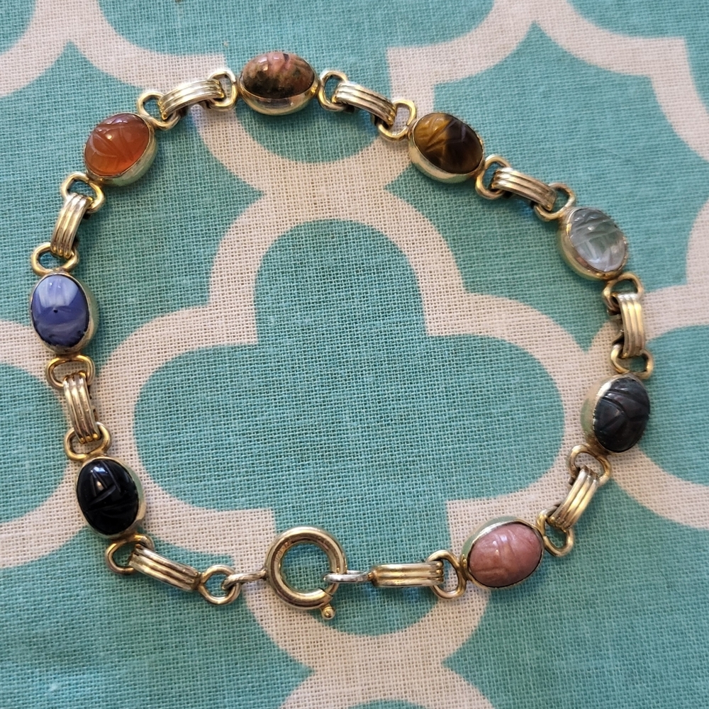 Vintage Scarab Bracelet